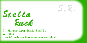 stella ruck business card